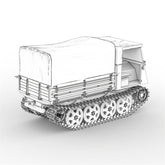 3d Printed 1/72 German Raupenschlepper Ost (RSO/3) Tractor Unpainted Kit